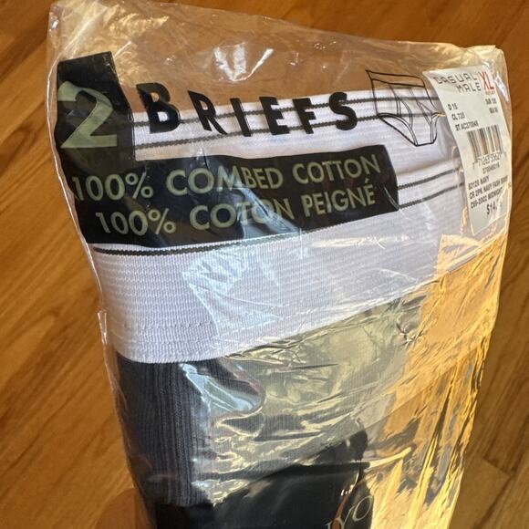 Canyon Ridge Mens 6XL Cotton Briefs Underwear Pack of 2 Blue - Picture 2 of 4